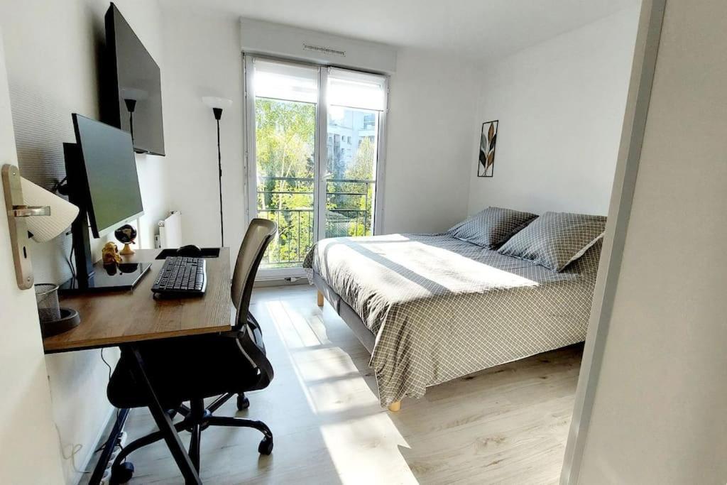 Cosy Home 2, 2 Chambres, 6 Personnes, 3 Min Gare, Parking Сержи Екстериор снимка